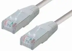 Kabel mrežni PIMF, Cat. 6, 0,5m, CCA, 27AWG, Savitljivi, Sivi