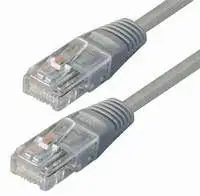 NaviaTech NVT-CAT5EUTP0,5M_GRY CAT.5e UTP Patch Kabel (RJ45) 0,5m Sive boje