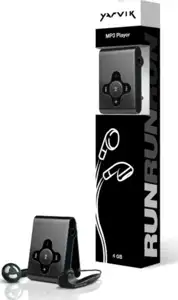 Sweex PMP030, Yarvik Run MP3 Player 4 GB Black, output power 600 mV RMS, Audio formats MP3, WMA, OGG, Interface USB 2.0, Battery recharge time 2.5h, Playback time 5h