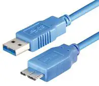 USB 3.0 kabel 5m, AM - micro B, Transmedia C139-5ML, plavi