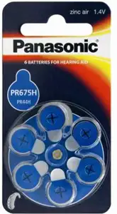 Baterija Panasonic PR675H/6LB, 6 kom