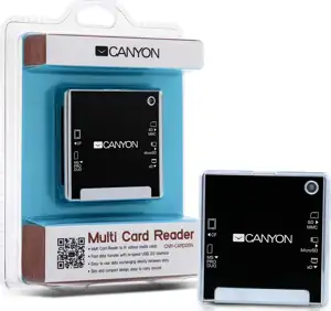 CANYON CNR-CARD05N Card Reader (CF/MS/MS PRO/MMC/SD/xD-Picture/MS PRO-HG Duo), USB 2.0, Black