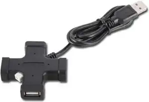 USB HUB SHARKOON Cross Hub, 4-portni 2.0, crni
