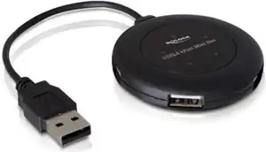 USB HUB DELOCK, 4-portni, kruzni, 2.0