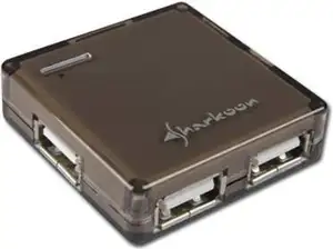 USB HUB SHARKOON Square Hub, 4-portni 2.0, crni