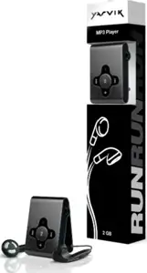 Sweex PMP020, Yarvik Run MP3 Player 2 GB Black, 600 mV RMS, MP3, WMA, OGG, USB 2.0