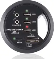 Modecom čitač kartica/hub, 3xUSB2.0