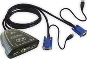 Edimax EK-2U2C KVM USB switch audio kab 2port