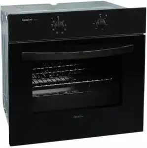 Quadro BO-S10GL, Pećnica, Ventilator, Infra Grill, staklena vrata+kontrolna ploča, Crna, B-klasa