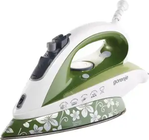 Glačalo Gorenje SIE 2400 GN 2400 W, podloga: specijalna NANO tehnol., auto gašenje, ANTI CALC, zelena