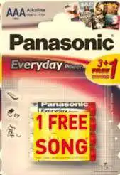 PANASONIC baterije LR03EPS/4BP 3+1F