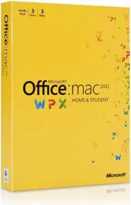 Office Mac HomeStud FamPack 2011 Eng DVD, W7F-00015
