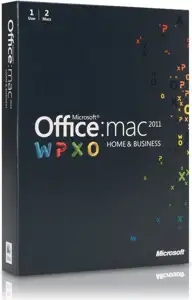Office Mac Home Business Multi Pck 2011 Eng DVD, W9F-00015