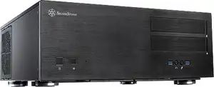 Chassis SILVERSTONE Grandia GD08B Desktop, ATX, 8 slots, 2xUSB3.0, Audio Line-In, Audio Line-Out, Aluminium/Steel 0.8 mm, PSU optional, Black
