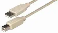 USB kabel 2m, NaviaTec USB-224, AM - BM, bež