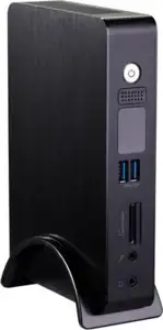 Foxconn AT-5250 Black Fanless - barebone, without memory and HDD, 190(W) x 135(D) x 38(H)mm, Intel Dual Core Atom D2550 1.86GHz, Intel NM10, One SO-DIMM Socket support DDR3 up to 4GB, Intel GMA 3650, 