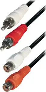 Transmedia A 11-10 RCA Kabel 2x RCA-plug - 2x RCA-jack 10 m stereo zaštičen, standardni