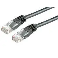 Kabel mrežni UTP, Cat. 6, 2m, CCA, 24AWG, Savitljivi, Crni