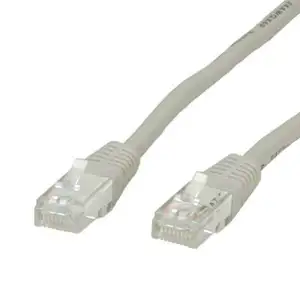 Kabel mrežni UTP, Cat. 6, 1m, CCA, 24AWG, Savitljivi, Sivi