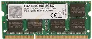Memorija za prijenosno računalo G.Skill 8 GB SO-DIMM DDR3 1600 MHz, F3-1600C11S-8GSL