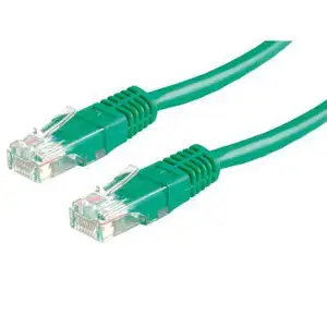 Kabel mrežni UTP, Cat. 6, 1m, CCA, 24AWG, Savitljivi, Zeleni