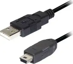 Transmedia USB A to 5 pin mini Kabel 1m