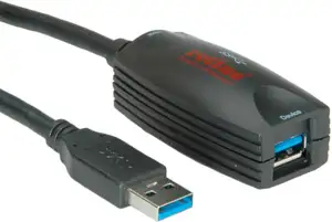 Roline VALUE USB3.0 aktivni produžni kabel sa ponvaljačem, 5.0m, 12.04.1096