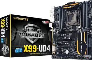 Matična ploča GIGABYTE GA-X99-UD4 Main Board Desktop X99 (LGA2011-3 ,DDR4, USB3.0/USB2.0, RAID, LAN, SATAIII/eSATA/M.2) ATX Retail