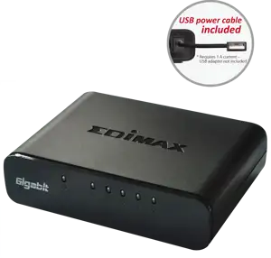 Edimax ES-5500G V3 Gigabit SOHO switch ,5p, USB napaja