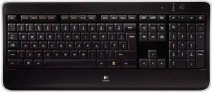 Tipkovnica Logitech Wireless Illuminated K800, USB, Crna