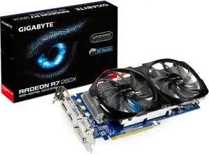 Gigabyte ATI Radeon R7 260X 2GB GDDR5/128-bit, PCI-e 3.0, D-Sub/Dual-link DVI-I(D)/HDMI/DP (GV-R726XWF2-2GD)