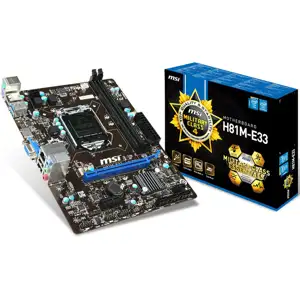 Matična ploča MSI H81M-E33, s1150, mATX
