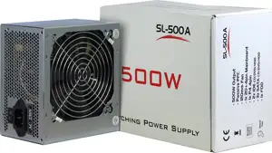 Power Supply INTER-TECH IT-SL500, 500W, AC 230V, 50/60Hz, DC 3.3/5/±12V, 3x S-ATA, Retail, Passive PFC, 1x120
