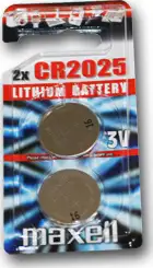 Maxell lit. dugm. baterija CR2025, 2 kom