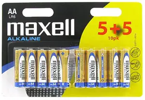 Alkalna baterija Maxell LR-6/AA, 5+5