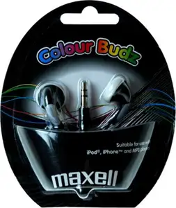 Slušalice Maxell Stereo colour budz, black