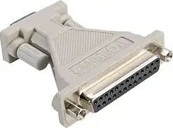 Roline adapter RS232, DB9F na DB25F, 12.03.6520