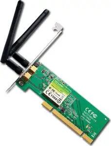 TP-Link TL-WN851ND Wireless N PCI Adapter 300Mbps (2.4GHz), 802.11n/g/b, Atheros, 2T/2R, with 2 detachable antennas