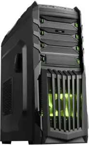 Kućište MS BEAST gaming kućište bez napajanja s zelenim LED ventilatorom