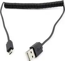 Roline USB2.0 kabel TIP A(M) na Micro USB B(M), spiralni, 1.0m