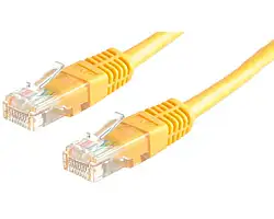 Kabel mrežni Roline UTP Cat 5, 0.5m, (24AWG) High Quality, žuti