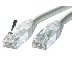Kabel mrežni Roline UTP Cat 5, 0.5m, (24AWG) High Quality, sivi