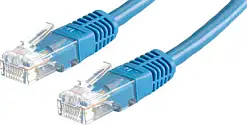 Kabel mrežni Roline UTP Cat 5e, 0.5m, (24AWG) High Quality, plavi