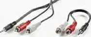Kabel 1 x 3.5mm Jack M / 2x chinch M, 5 m