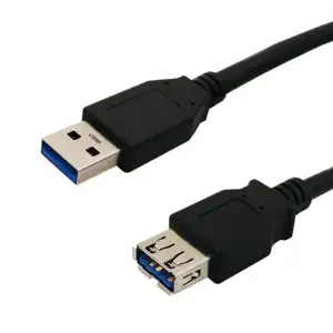 NaviaTec USB 3.0 A plug to A jack 5m Black