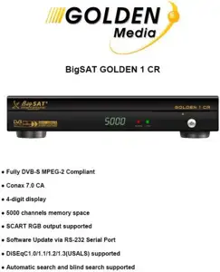 REC SAT BIGSAT Golden 1 CR