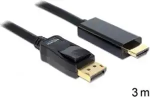 Kabel DELOCK, DP 1.2 (M) na HDMI A (M), High Speed, 3.0m
