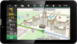 PRESTIGIO GPS GeoVision Tour 7'', TFT, 1024x600, Android 4.4, Cortex A7 DC 1.3 GHz, 512 MB RAM, 4 GB, 16 GB microSD, 0.3 MP camera, FM, 3G, WiFi, BT, SIM card slot, 2500 mAh, Black