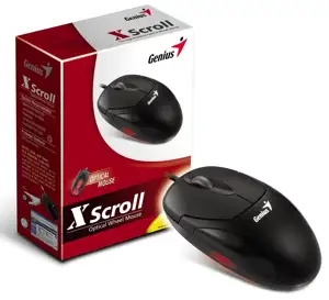 Miš Genius Xscroll miš, optički, crni, PS/2