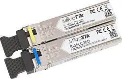Mikrotik SFP modul Par, S-35LC20D (1.25G SM 20km T1310nm/R1550nm) + S-53LC20D (1.25G SM 20km T1550nm/R1310nm)